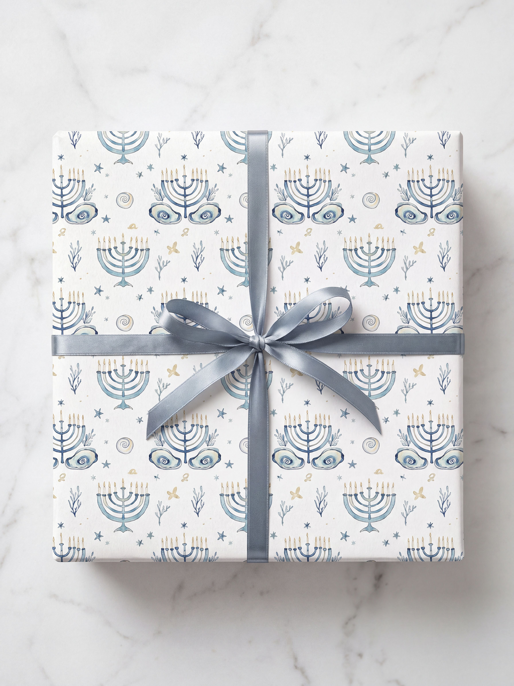 Oyster Blue Hanukkah